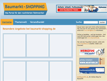 Tablet Screenshot of baumarkt-shopping.de